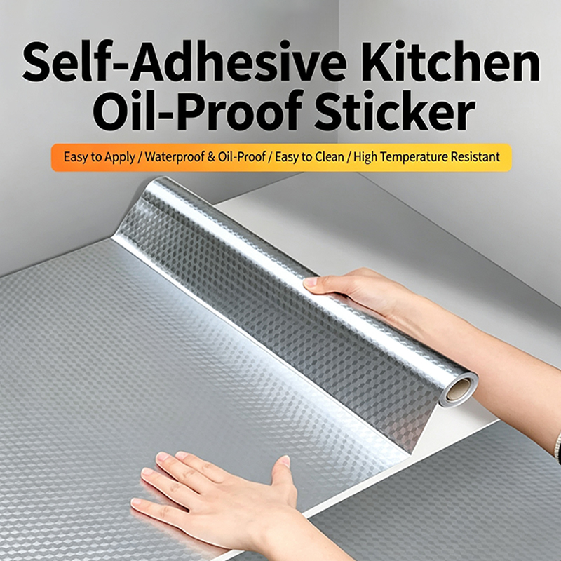 Metallic Luster Texture（fire/water/oil Prevention） Multifunctional Stickers - image 2