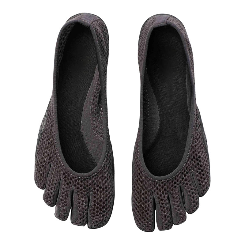 Women's Five-toe Comprehensive Training Shoes, Yoga Pilates Fitness Dance Footwear, Barefoot Non-slip Split-toe Sneakers - Black - US 9 (41) - image 1