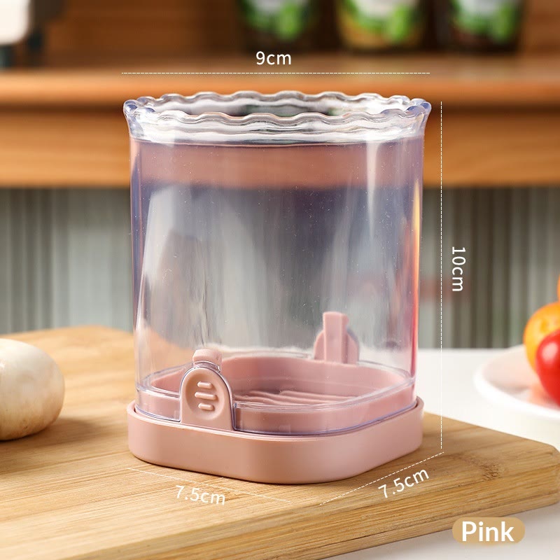 Slicing Cup, Stainless Steel Multifunctional Vegetable Slicing Cup Labor Saving For Fruits - Pink - 4-Pack - image 12