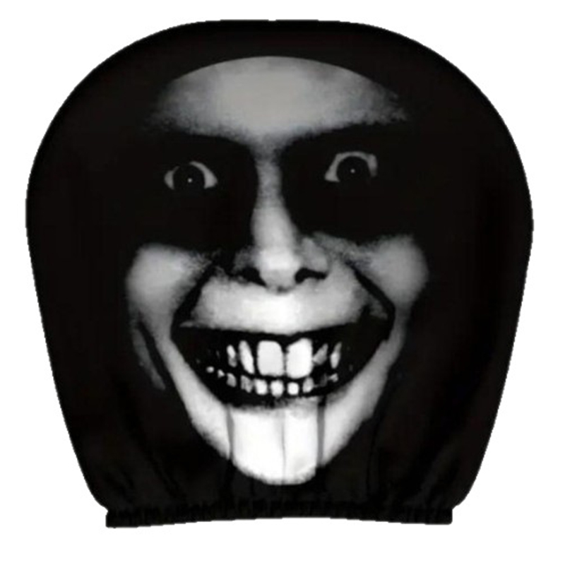 Ghost Face Headrest Covers, Scary Face Printing Auto Seat Universal Elastic Models Headrest Protector - 01 - 10.24 × 11.02 in - 8PCS - image 1