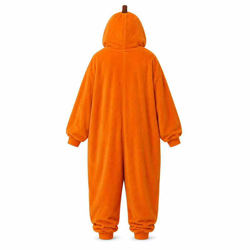 Unisex Halloween Pumpkin Hooded One Piece Cosplay Suit Family Halloween Outfits - image 6
