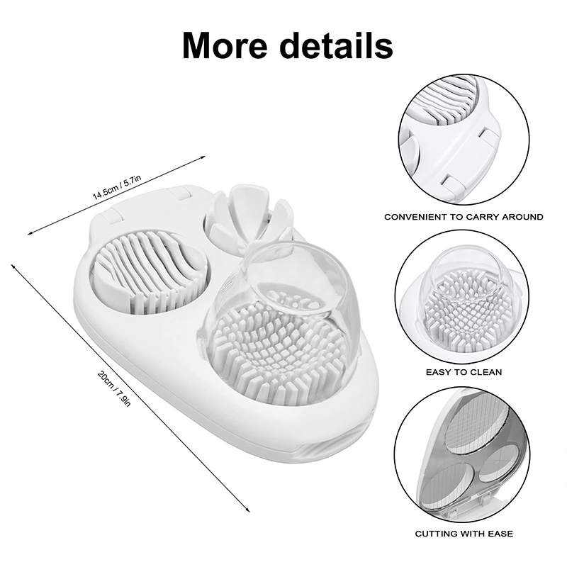 3 In 1 Egg Slicer For Hard Boiled Eggs Heavy Duty With Stainless Steel Wires,3 Slice Modes Egg Cutter - image 6