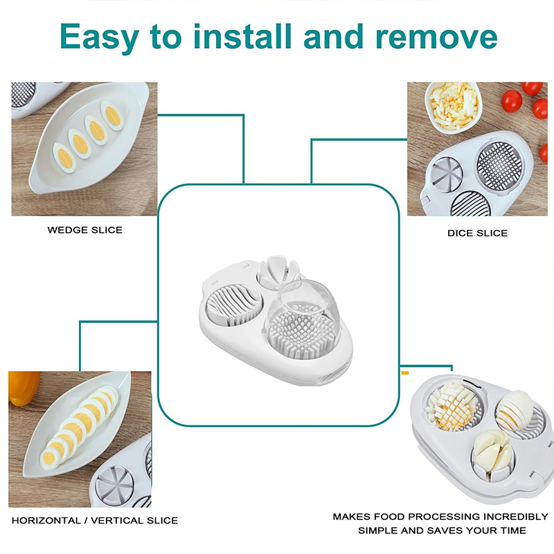 3 In 1 Egg Slicer For Hard Boiled Eggs Heavy Duty With Stainless Steel Wires,3 Slice Modes Egg Cutter - image 3