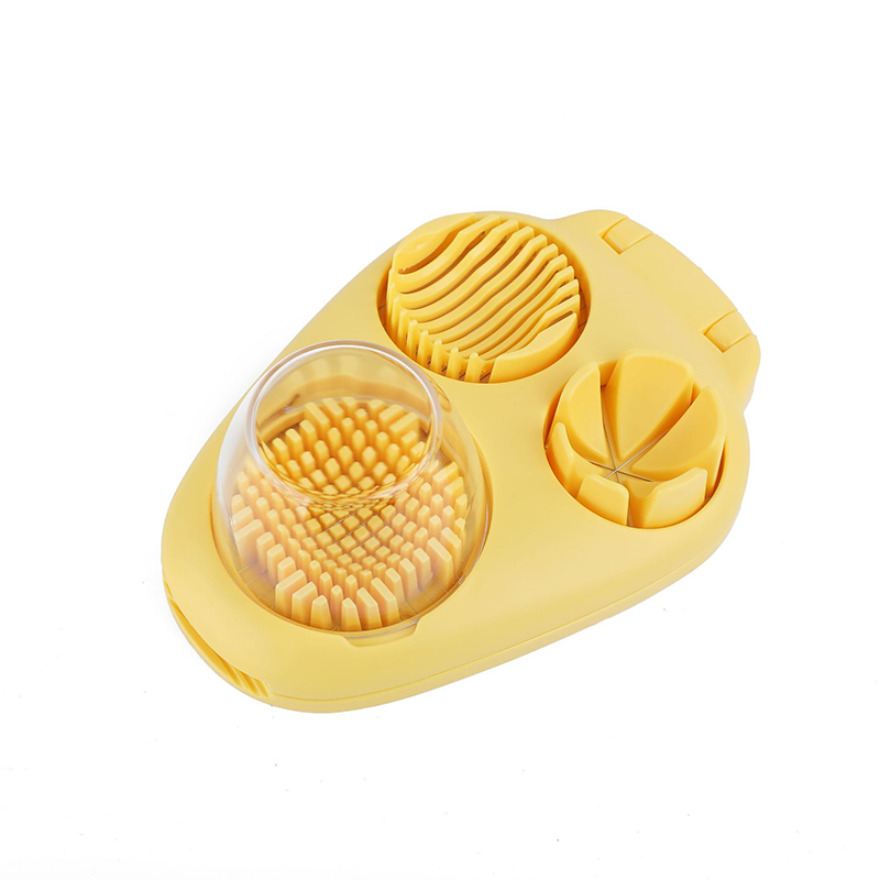 3 In 1 Egg Slicer For Hard Boiled Eggs Heavy Duty With Stainless Steel Wires,3 Slice Modes Egg Cutter - Yellow - image 11