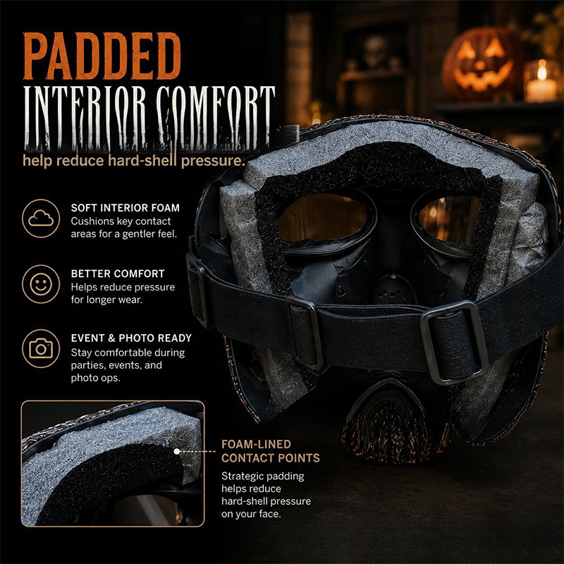 Gothic Horror Skull Mask For Cosplay Halloween Party - image 2
