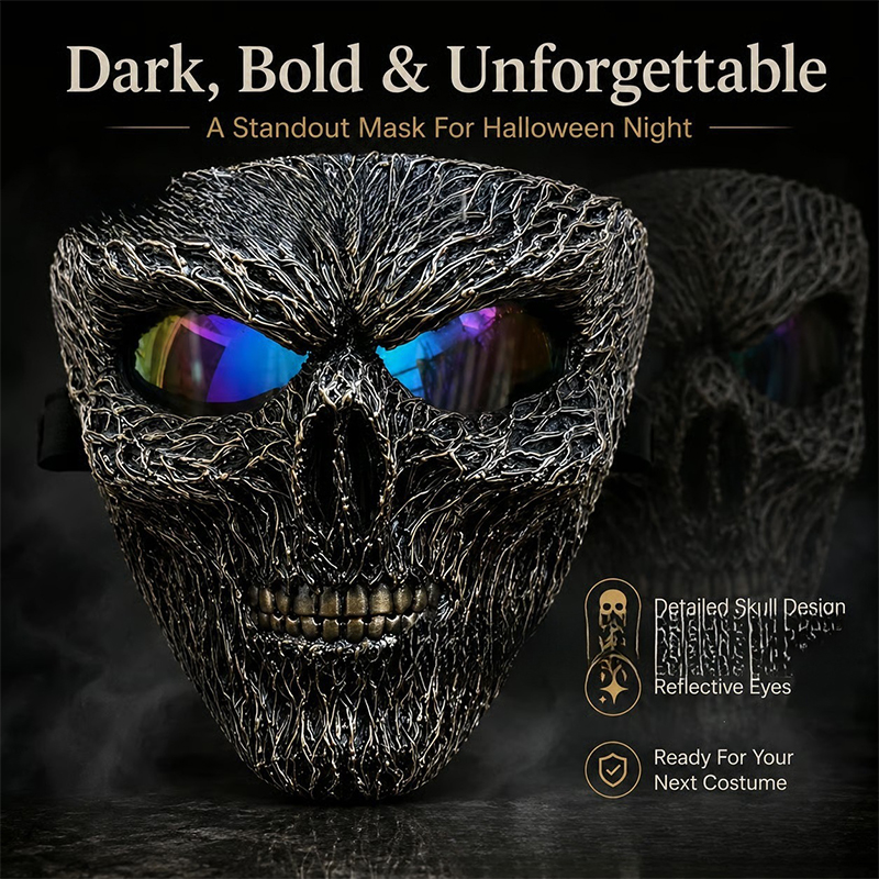 Gothic Horror Skull Mask For Cosplay Halloween Party - image 1