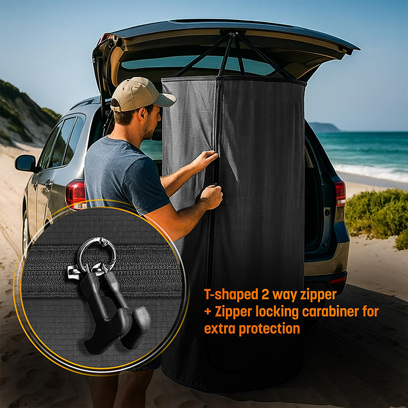 Portable Changing Room Tent - Instant Pop Up Privacy Pod With Suction Cup For Suv Liftgate, For Camping, Shower, Beach And Toile - image 2