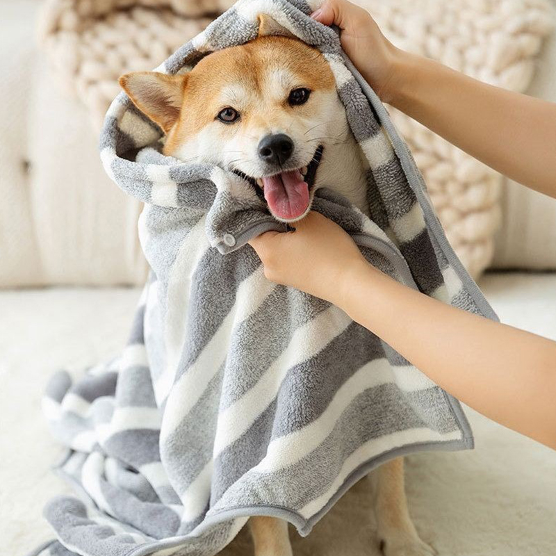 Quick Dry Dog Bathrobe, Adjustable Wrap Towel For Small, Medium And Large Dogs, Quick Drying After Bathing, Travel Grooming - image 5