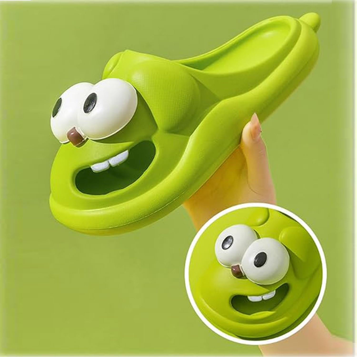 Tongue Kiss Slippers Cute Funny Big Eye Dog Slipper - image 2