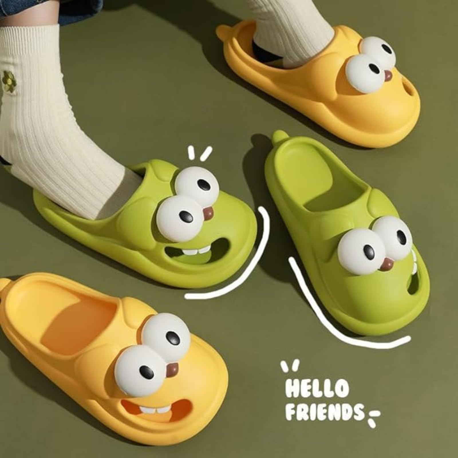 Tongue Kiss Slippers Cute Funny Big Eye Dog Slipper - image 6