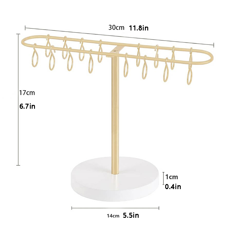 Metal Hooks Display Holder Hair Accessories Stand Storage - A - image 1