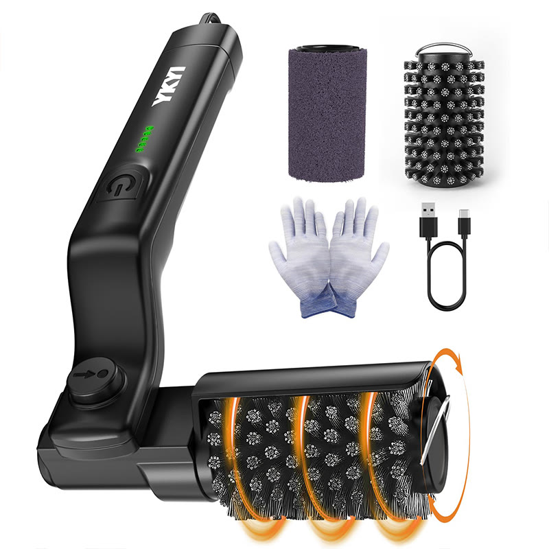 Electric Grill Brush - Cordless Rechargeable Bbq Cleaner With 180° Adjustable Head, 2600mah High-torque Power Rotary - Electric Cleaning Brush Kit - image 1