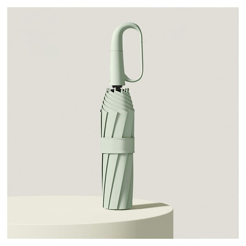 Automatic Folding Umbrella Hook Handle Windproof Umbrella - image 1