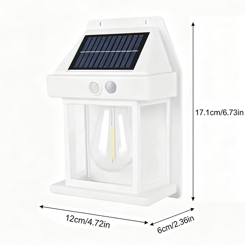 Solar Wall Lanterns Outdoor With 3 Modes, Dusk To Dawn Motion Sensor - White - 4 Pack - image 3