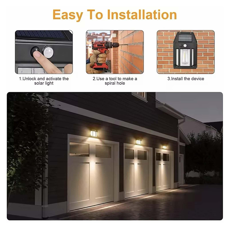Solar Wall Lanterns Outdoor With 3 Modes, Dusk To Dawn Motion Sensor - image 8