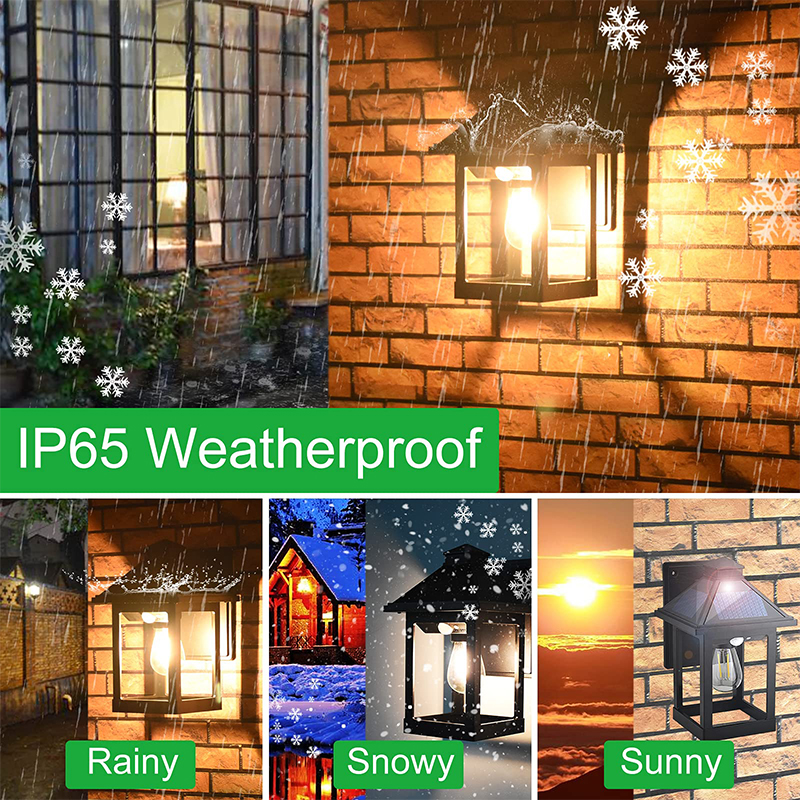 Solar Wall Lanterns Outdoor With 3 Modes, Dusk To Dawn Motion Sensor - image 4