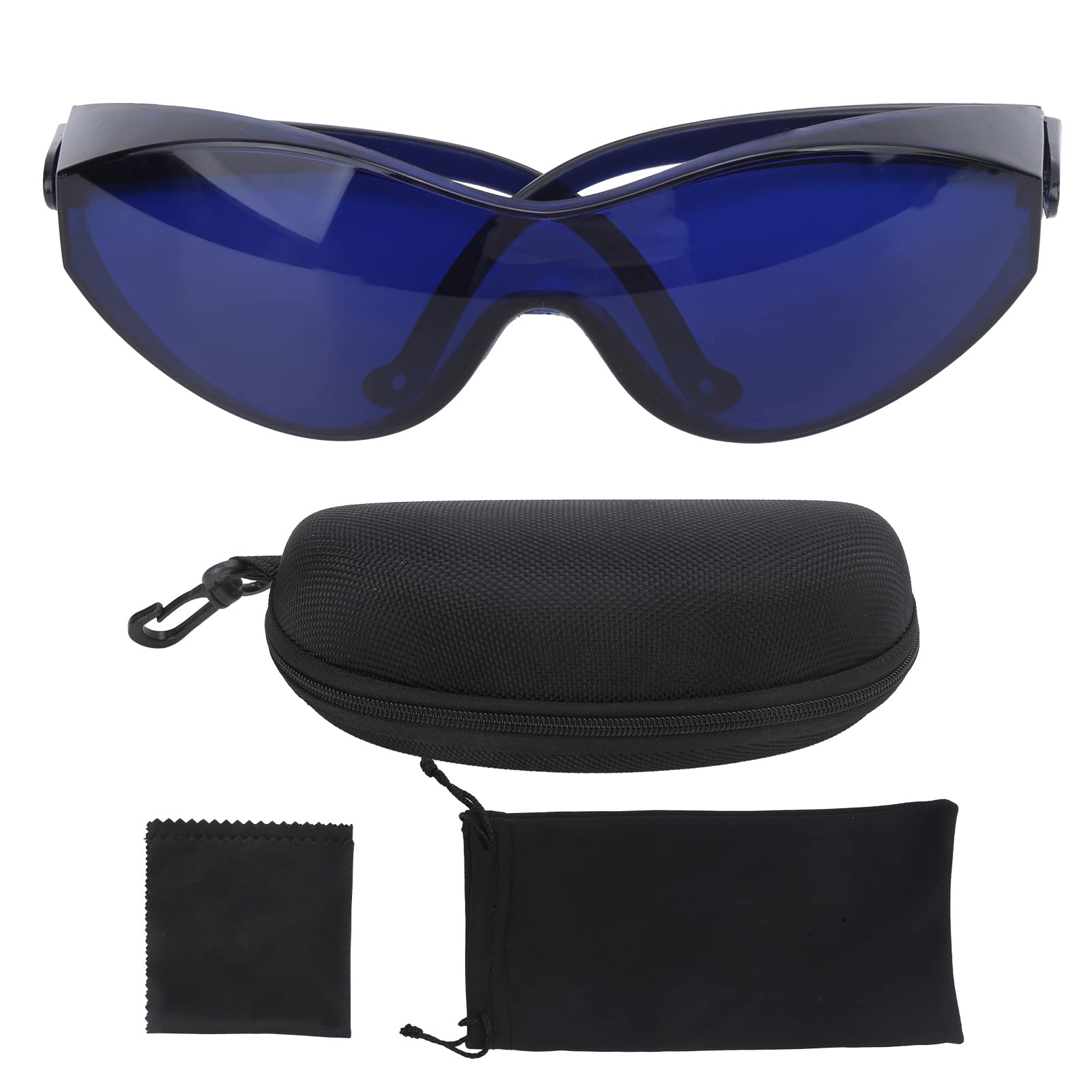 Golf Ball Finder Glasses For Locating Lost Golf Balls - With Protective Case, Hanging Golf Bag Clip And Cleaning Cloth - Blue - image 1