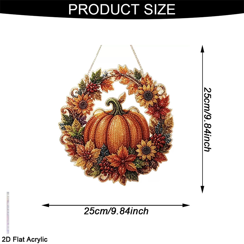 Halloween Diamond Art Hanging Kits For Adults Beginners, Diy Acrylic 5d Special Shaped Crystal Diamond Gem Art Painting Hanging  - image 4