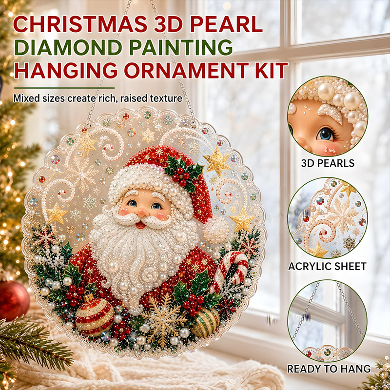 Christmas Pearl Diamond Art Kit For Adults Diy Craft - image 16