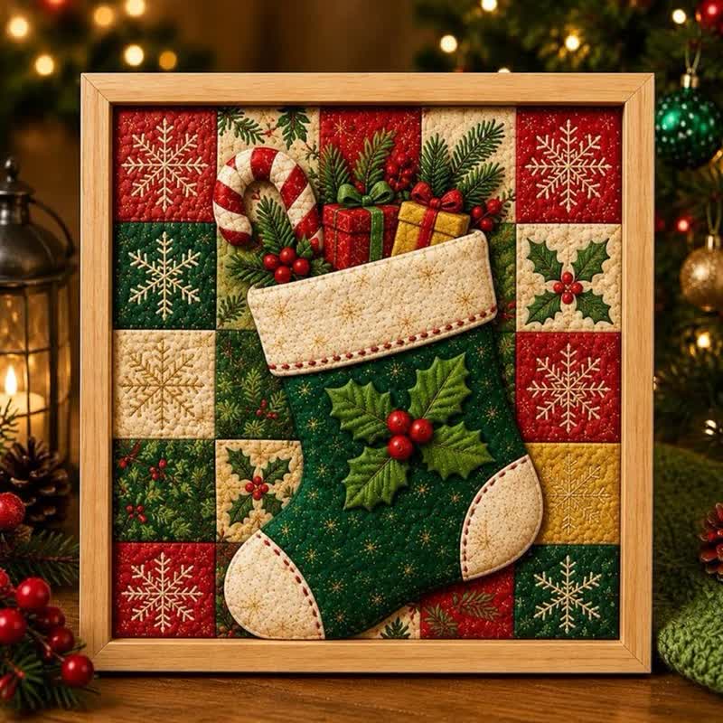 Diy Fabric Poke Art Decorations Kit For Adults No-sew - 4# - 7.9 × 7.9 in (20 × 20 cm) - image 4