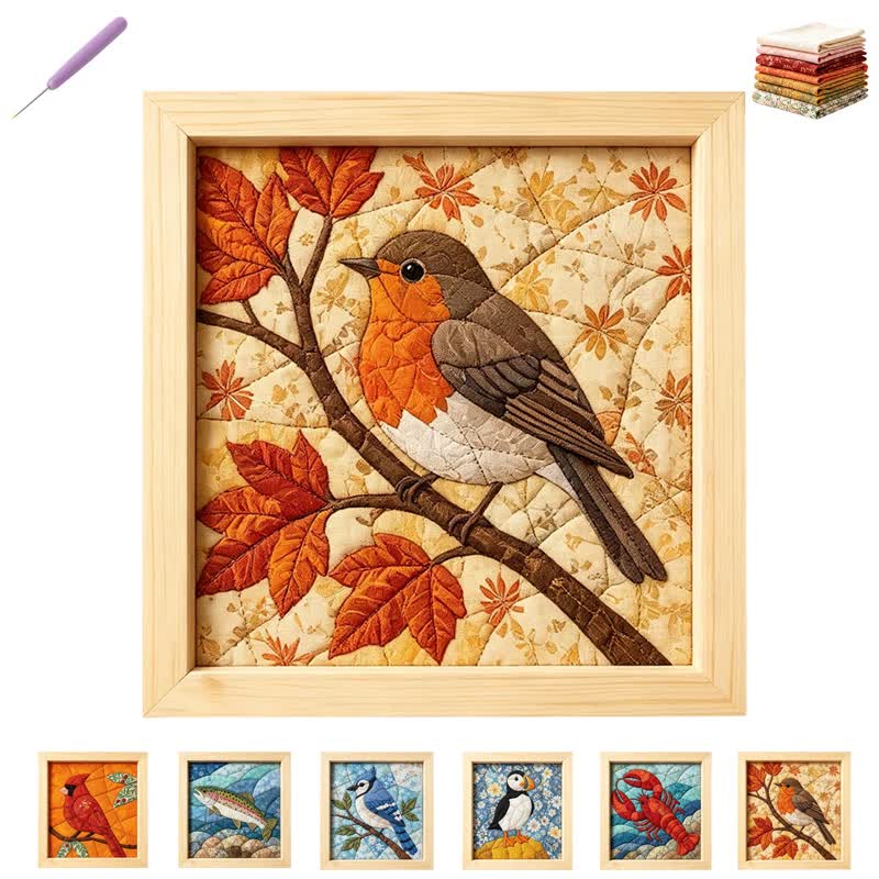Diy Fabric Poke Art Decorations Kit For Adults No-sew - 14# - 7.9 × 7.9 in (20 × 20 cm) - image 14