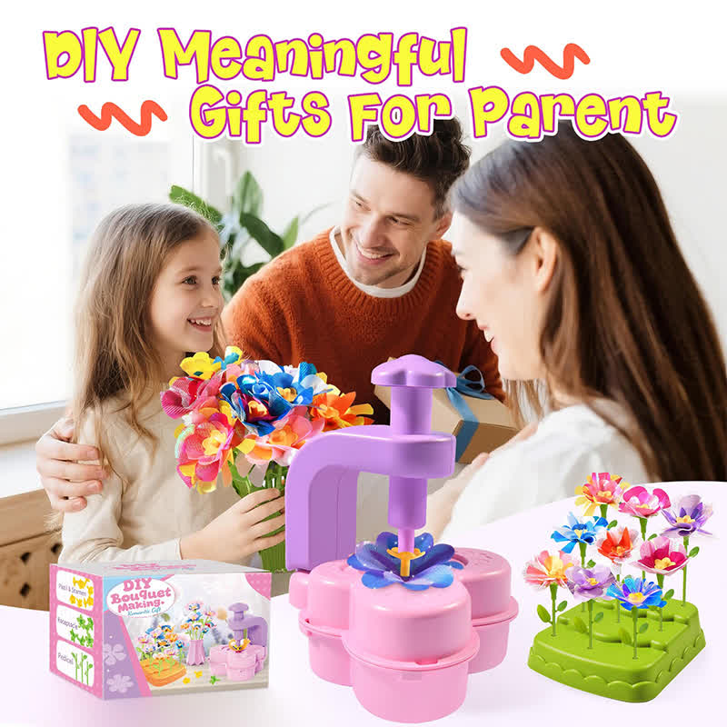 Flower Bouquet Craft Kit Flowers Market Toy Educational Toys Fun Diy Activity Set Christmas Birthday Gift - image 12