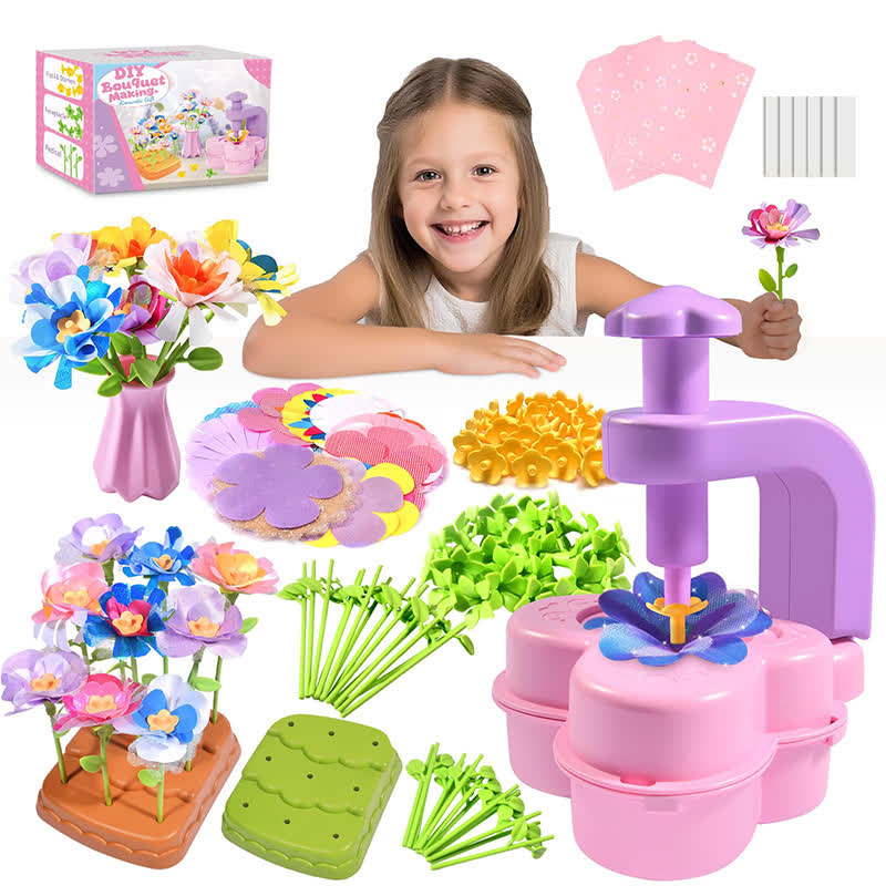 Flower Bouquet Craft Kit Flowers Market Toy Educational Toys Fun Diy Activity Set Christmas Birthday Gift - Butterfly Style - image 8