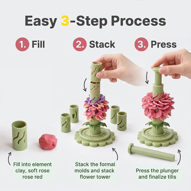 Diy Clay Flower Bouquet Making Kit - image 10