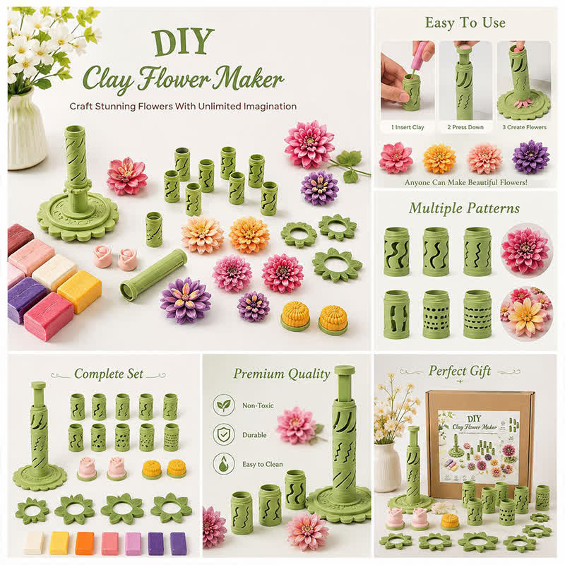 Diy Clay Flower Bouquet Making Kit - image 6