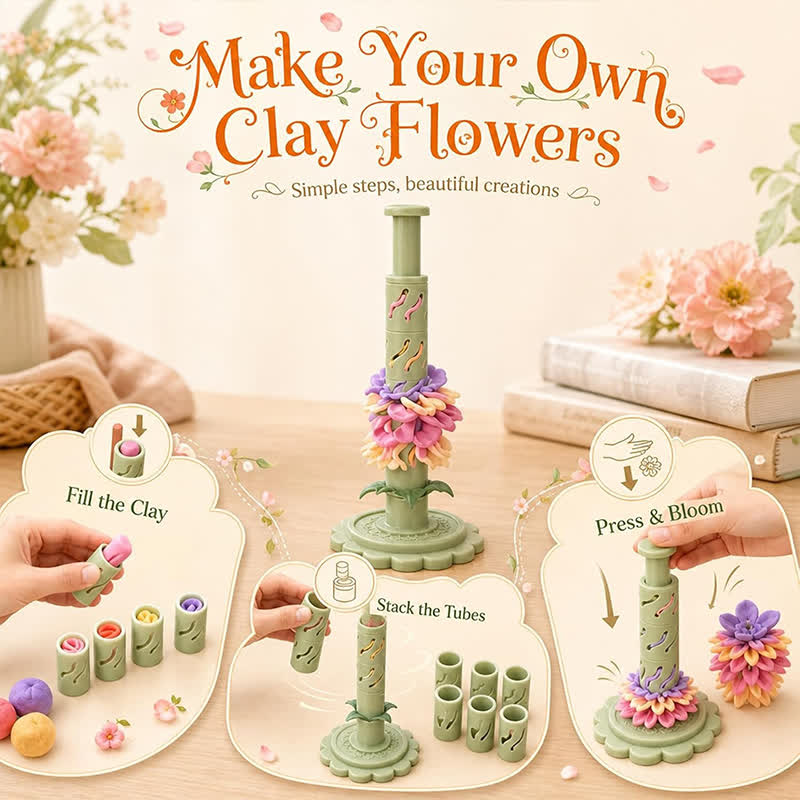 Diy Clay Flower Bouquet Making Kit - image 5