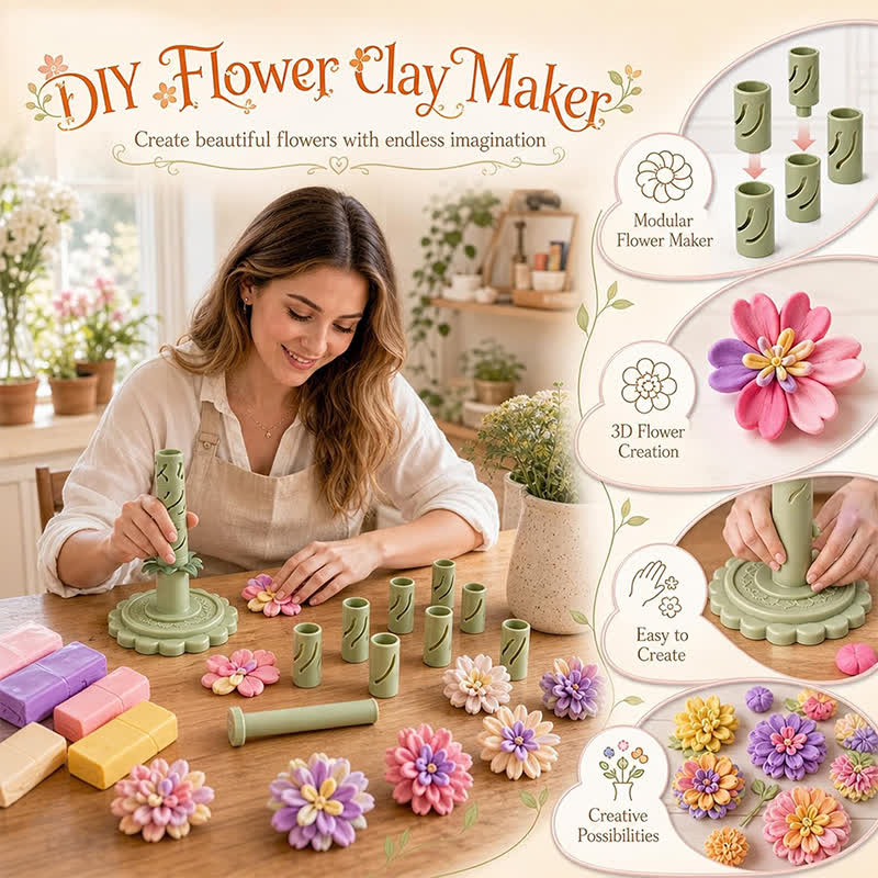 Diy Clay Flower Bouquet Making Kit - image 4