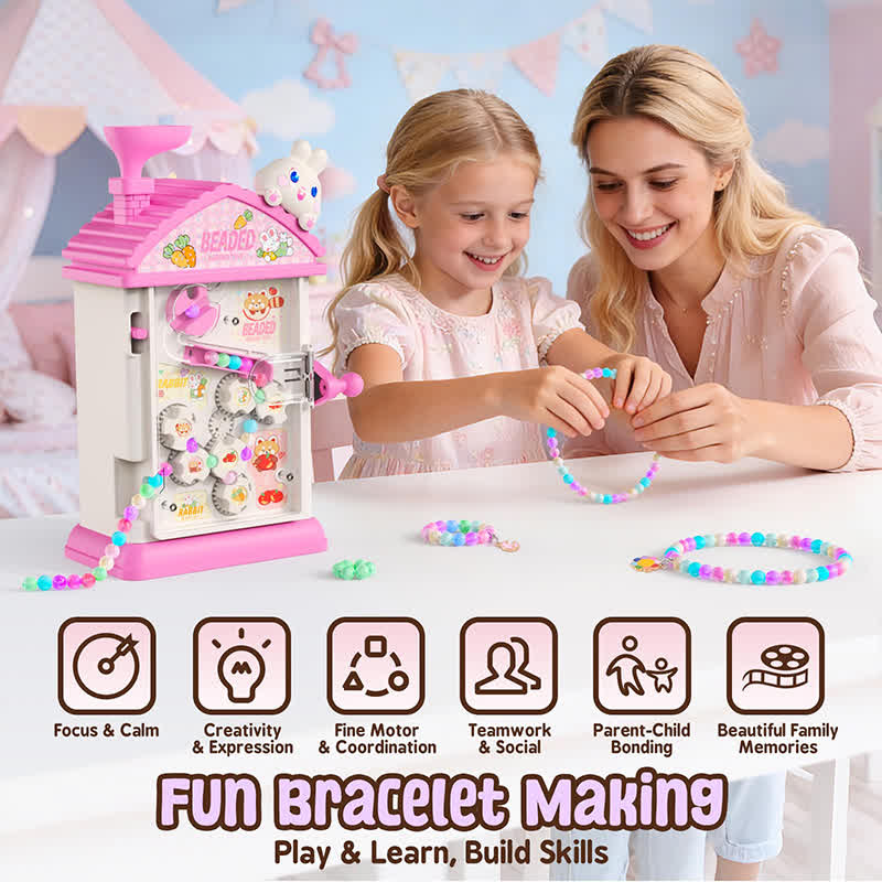 Bracelet Making Kit Auto Beaded Jewelry Maker Toy Gift For Girls 6-12 - image 2