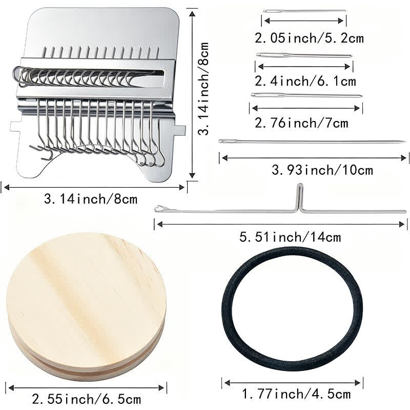 Knit Patch Kit Portable Darning Loom Kit For Beginners - image 2