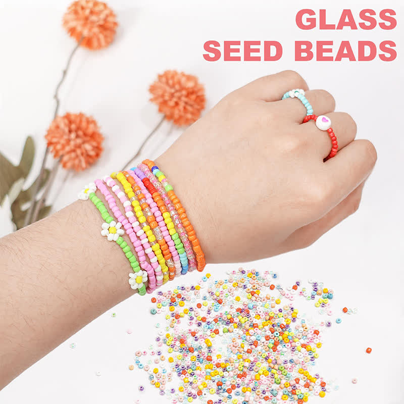 Glass Seed Beads For Jewelry Making Bracelet Making Kit - image 3
