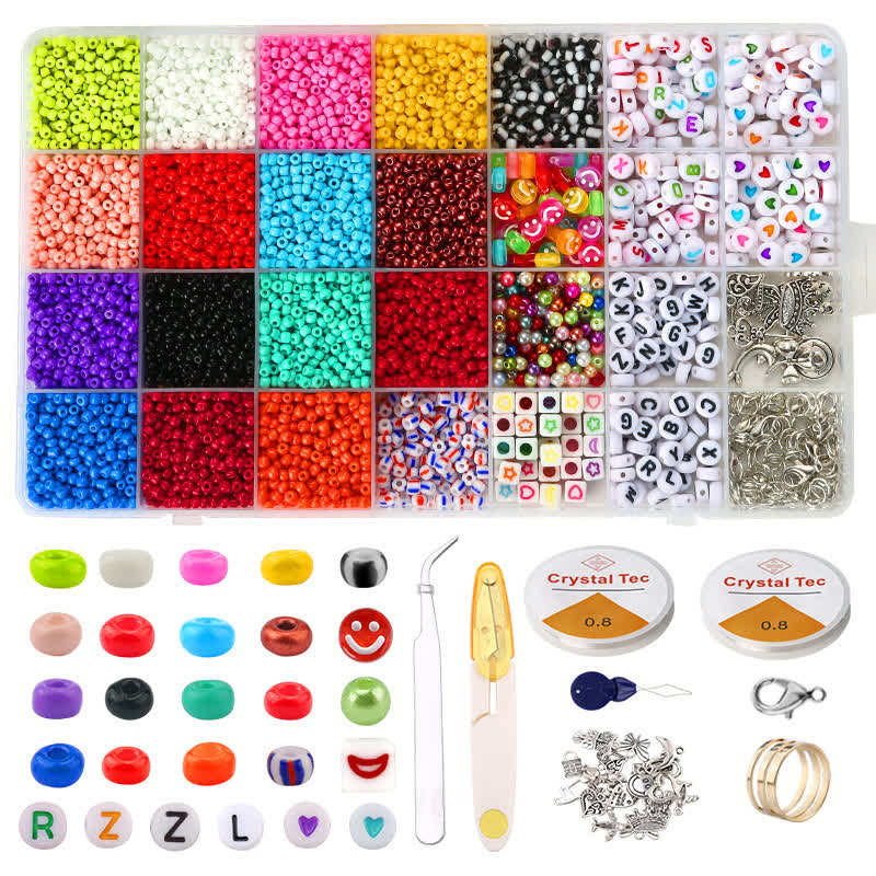 Glass Seed Beads For Jewelry Making Bracelet Making Kit - Bracelet Making Kit - image 1