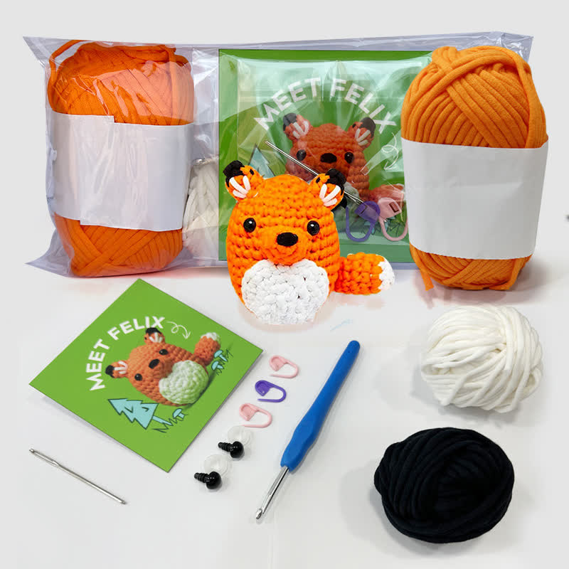 Animal Crochet Kit For Beginners - Fox - image 1