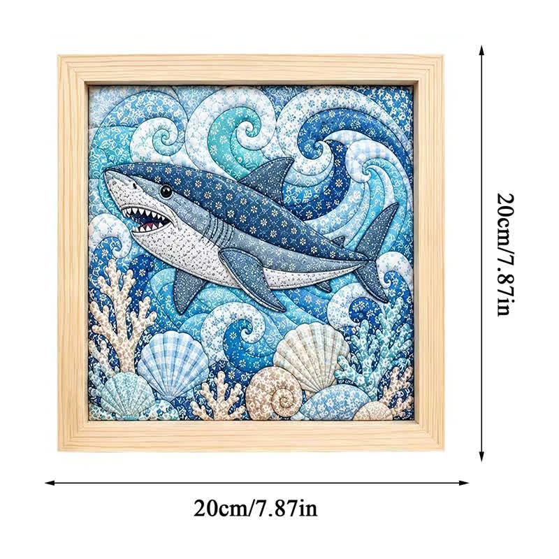 Ocean Diy No-sew Kinusaiga Fabric Art Kit - image 5