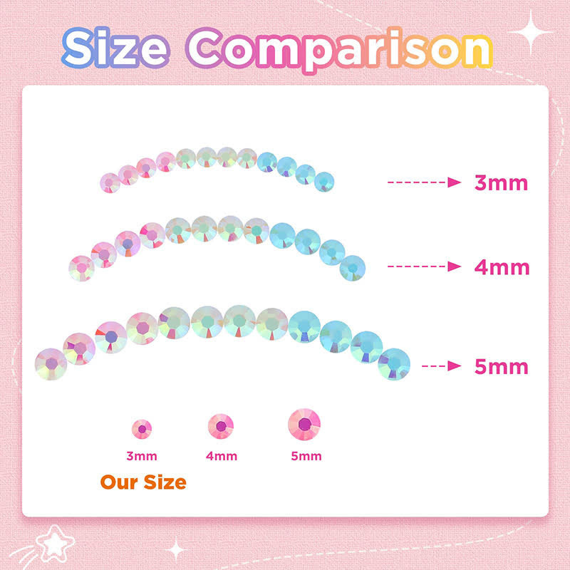 50000 Pcs 3mm Resin Jelly Rhinestones For Bedazzling Kit - image 7