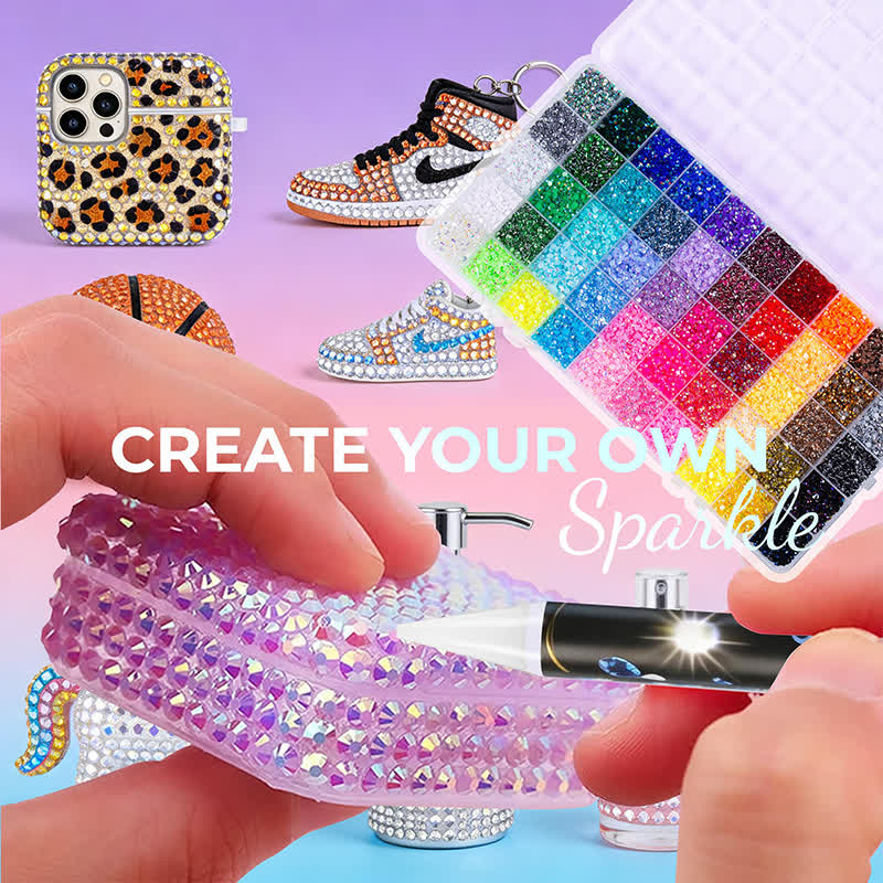 Bedazzling Kit 48000pcs 60 Colors 3mm Resin Jelly Rhinestones - image 3