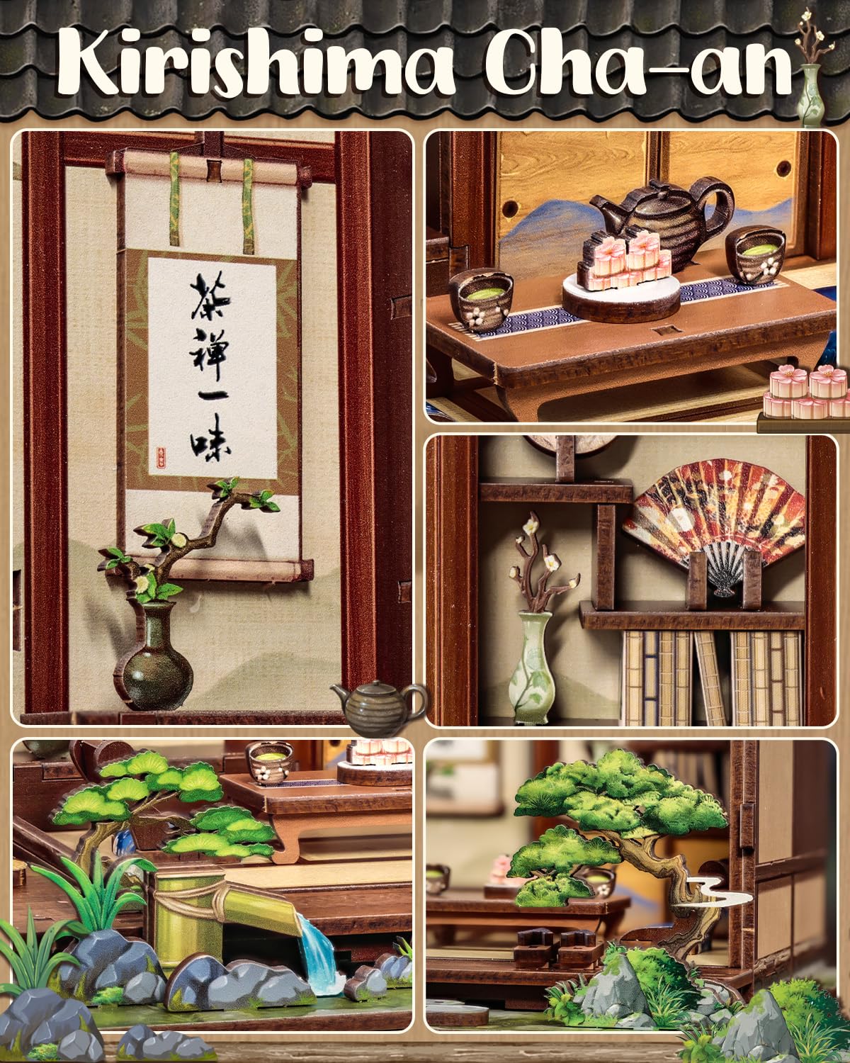 Japanese Book Nook Kit, Diy Miniature House Kits For Adults