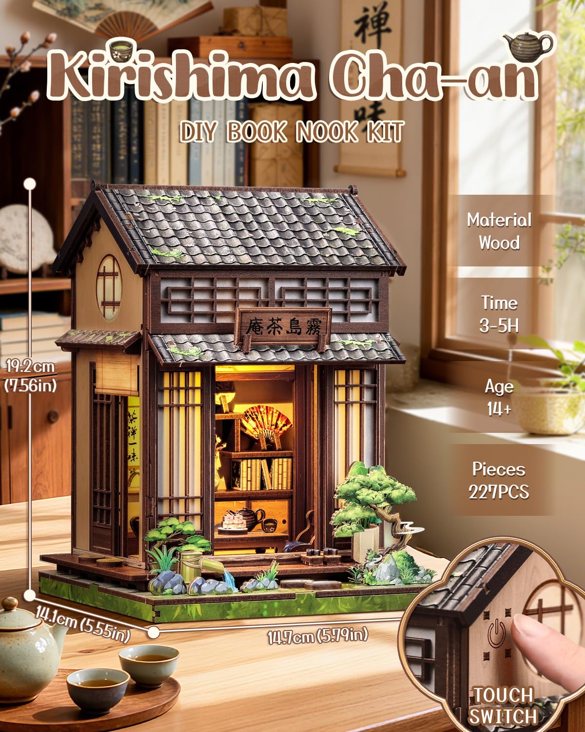 Japanese Book Nook Kit, Diy Miniature House Kits For Adults