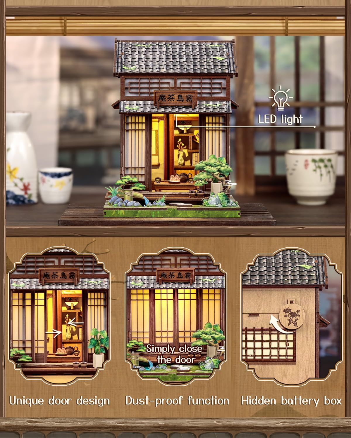 Japanese Book Nook Kit, Diy Miniature House Kits For Adults