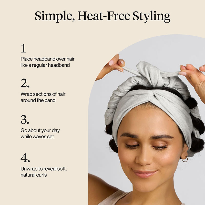 Heatless Curling Headband For Women Achieves Heatless Curls Overnight, No Heat Damage - image 3