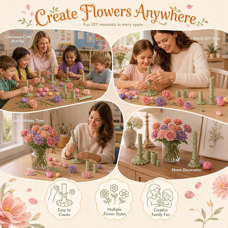 Diy Clay Flower Bouquet Making Kit - image 13