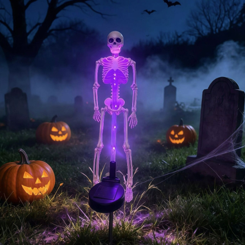 Outdoor Waterproof Halloween Pathway Solar Lights   - 💀 Skeleton Figure - image 7
