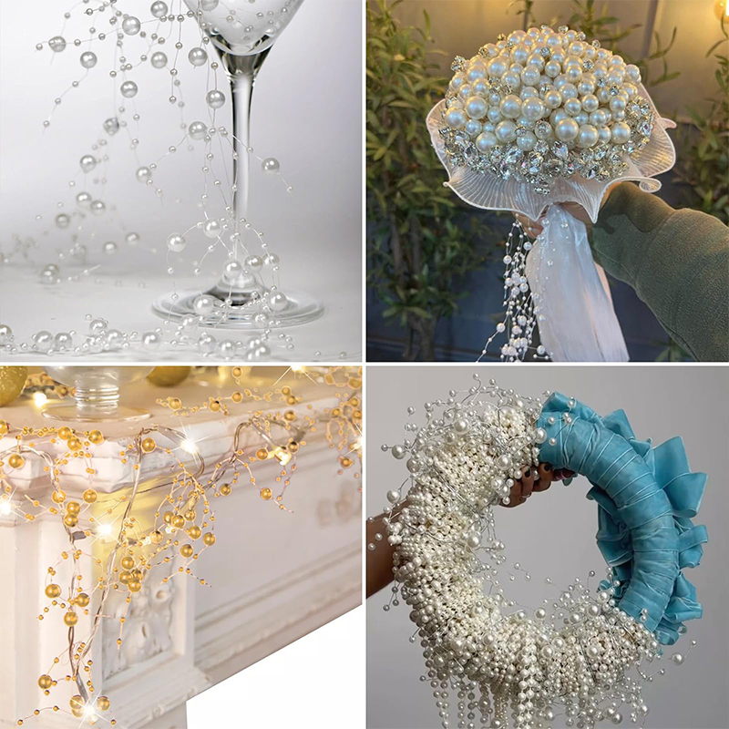 Crystal Acrylic Bead Garland Wedding Centerpiece Floral Crafting Diy Accessory - image 16