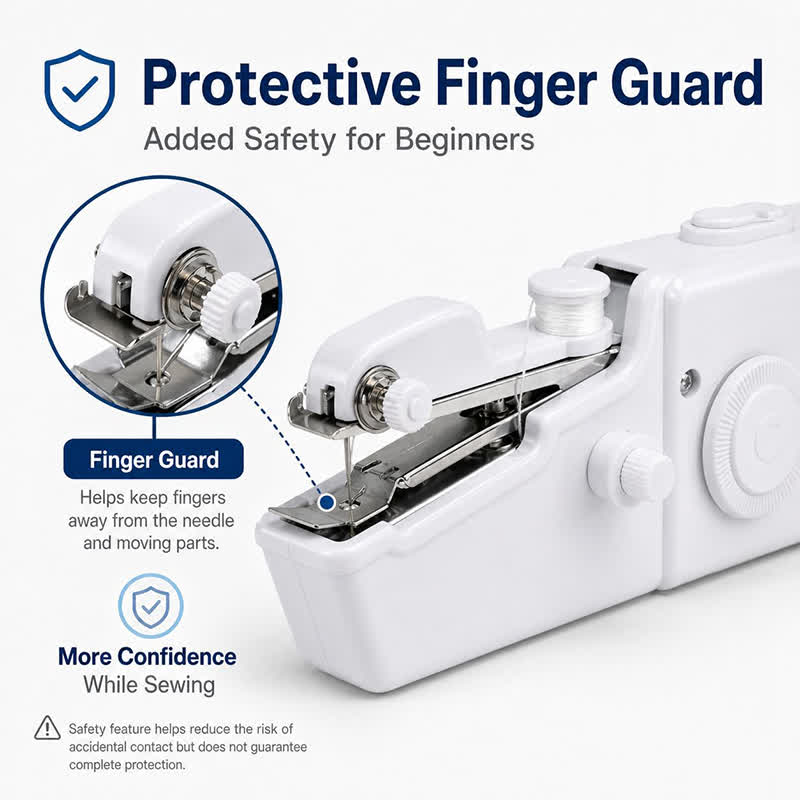 Mini Handheld Sewing Machine For Beginners, Portable Cordless Sewing Machine With Complete Sewing Kit, Battery Operated - image 5