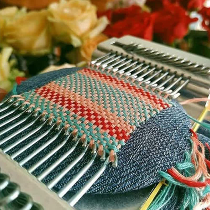 Knit Patch Kit Portable Darning Loom Kit For Beginners - image 11