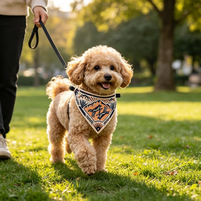 2 In 1 Reversible Dog Bandana Water Bowl,Portable Collapsible Lightweight Spill-leak Travel Hydration Feeding Bowl - image 8