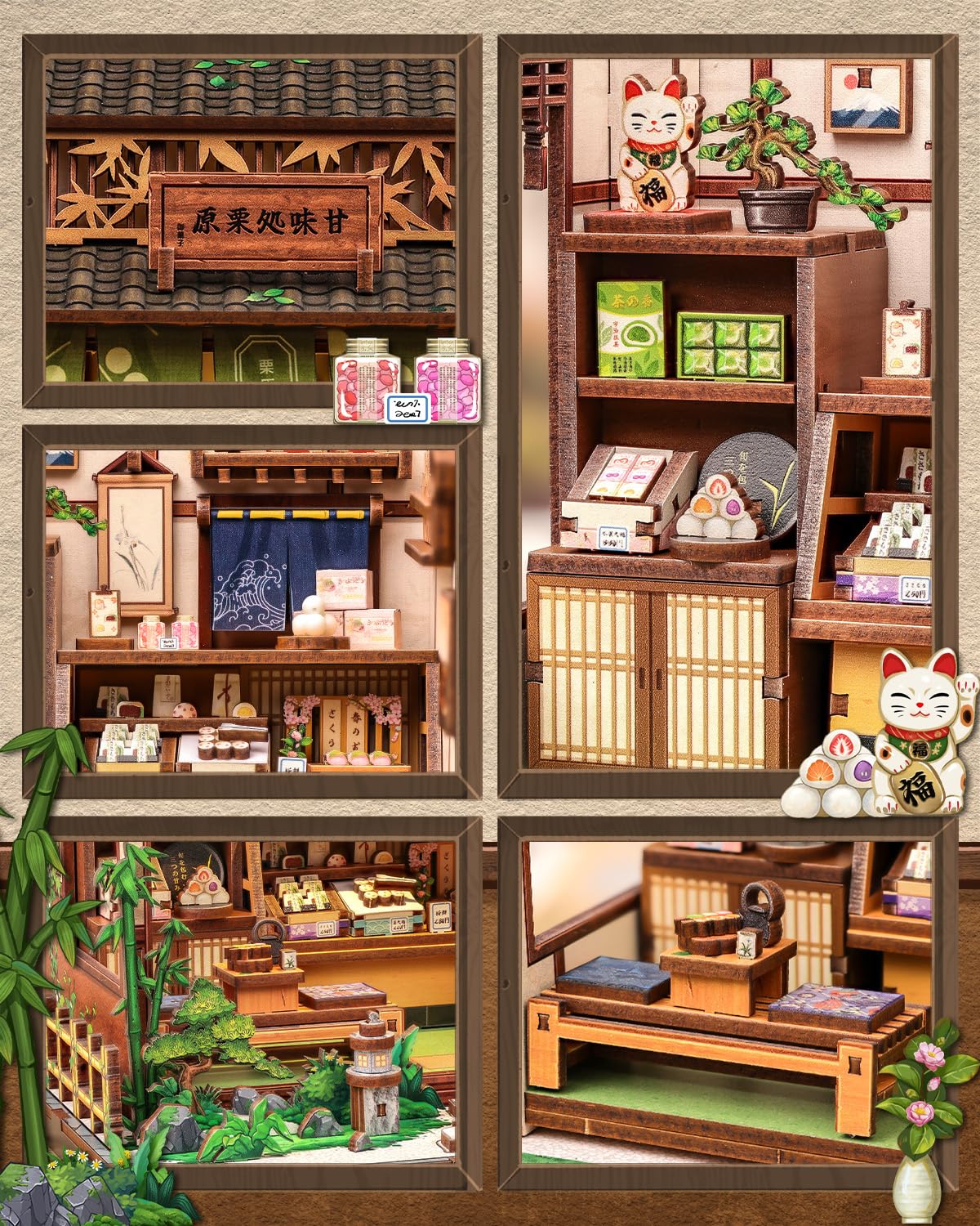 Japanese Book Nook Kit, Diy Miniature House Kits For Adults